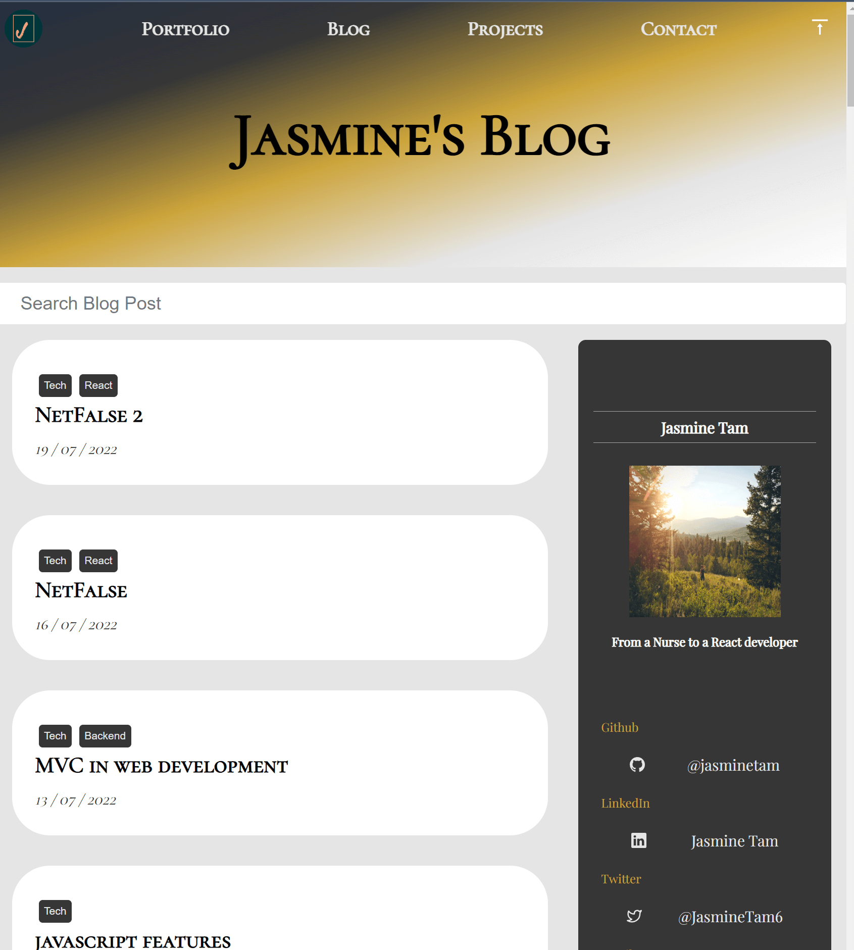 Jasmine's Blog